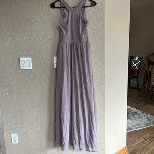 Lulus Taupe floor length dress